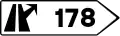 S-341 Immediate exit destination signs towards conventional highway