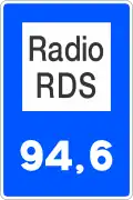 S-950 Radio frequency of specific road information stations