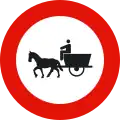 R-113 No animal-drawn vehicles