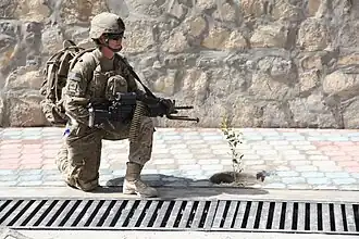 U.S. Army soldier with a Mk 48 Mod 1