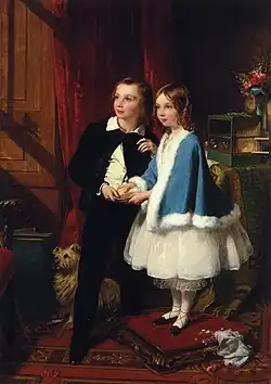 Lord Almeric Athelstan and Lady Clementina, the Children of George Spencer-Churchill, 6th Duke of Marlborough, 1876