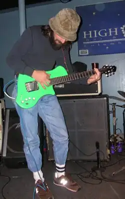 Spencer playing in Hella at the High Five in Columbus, Ohio