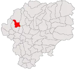 Location in Bistrița-Năsăud County