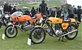 1974 16,000 series alongside a 1973 Ducati 750 Sport