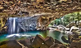 Natural Bridge cave and waterfall, 2012