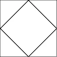 Square-in-a-square quilt block pattern
