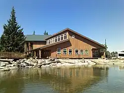 South view of the Squaxin Island Tribal Center in Kamilche.