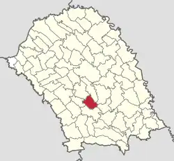 Location in Botoșani County