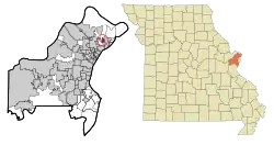 Location of Castle Point, Missouri
