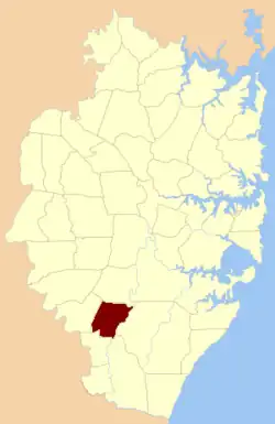 Location of the parish within Cumberland