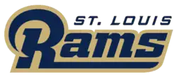Script logo for the NFL franchise St. Louis Rams.