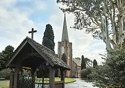 The Anglican Church of St John the Evangelist & its lychgate, Camden, NSW 27 Feb 2017