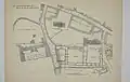 Bridge Street on an 1886 map of St John's College.