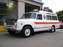 1975 International 200-based ambulance in New Zealand