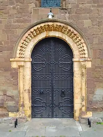 Archway in St John the Baptist Church, Halesowen, West Midlands, England c. 1090