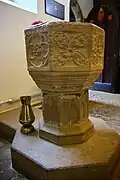 15th century baptismal font