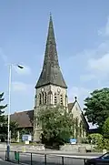 St Stephen's Church, Tonbridge, Kent, 1851–52 by Ewan Christian, tower 1853[164]