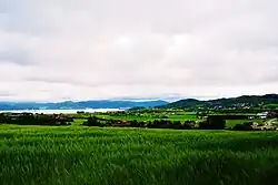 View of the village area in the distance