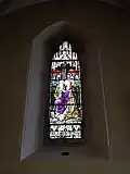 Stained glass window within the Cathedral