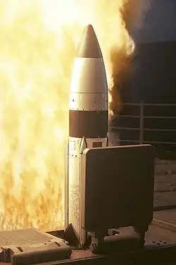 SM-3 launch from USS&nbsp;Lake Erie, 2005