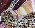 Stanford torus cutaway view