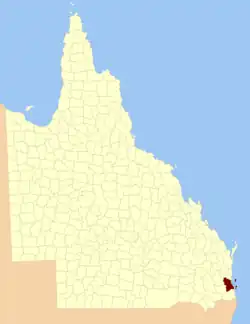 Location within Queensland
