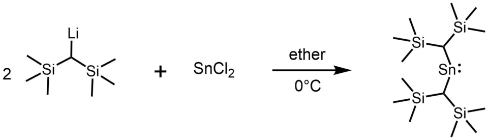 Synthesis of stannylene using organolithium reagent