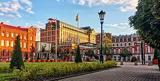 Plac Jana Pawła II (John Paul II Square) and the Old Spinning Plant