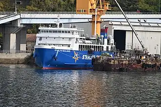 MV Starlite Resilience under construction in Japan in 2025.