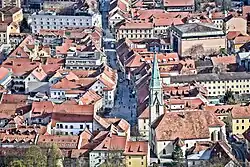 photo of Celje center from above