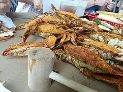 Image 21Marylanders steam blue crabs, usually in water, beer and Old Bay Seasoning. (from Culture of Baltimore)
