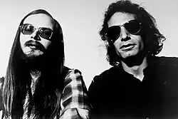 Steely Dan in 1977. Left to right: Walter Becker and Donald Fagen.