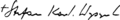 Stefan Wyszyński's signature