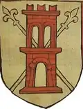 Coat of Arms of Cassono della Torre by Tino di Camaino, in the Basilica di Santa Croce, Florence.
