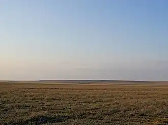 The Kazakh Steppe in the early spring