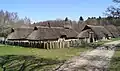 Reconstructed houses at Vingsted, Denmark, 1st century BC-2nd cent. AD