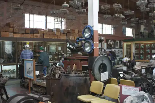 Inside the exhibit hall