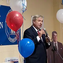 Steve Cooley at the Grand Opening party for the Pasadena Republican Club's 2010 Election Headquarters
