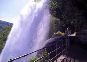 The path behind the falls Credit: Willy Haraldsen