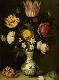 Version by his brother-in-law Ambrosius Bosschaert with the same cyclamen leaf