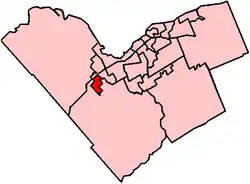 Location within Ottawa