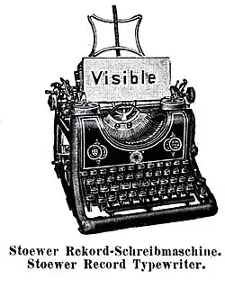 Stoewer Record Typewriter
