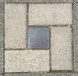 Klausener's Stolperstein in Düsseldorf, on
