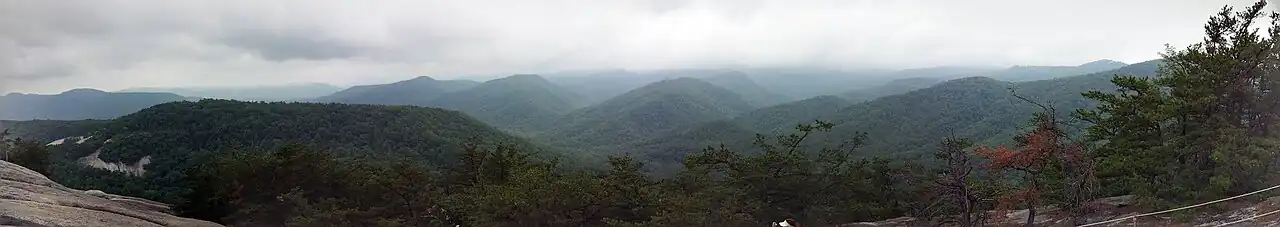 Panoramic Picture from the Top of Stone Mountain, NC