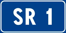 Road marker for regional roads in Italy