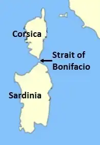 Location of the Strait.