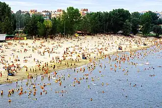 Štrand during summer