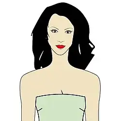 Strapless neckline