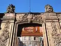 Grand portal to the courtyard on the Rue brûlée (detail)
