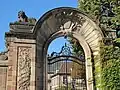 Main portal on the Rue brûlée (detail), added in 1747 by Joseph Massol